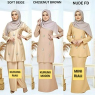 [NEW ARRIVAL] BAJU KURUNG BRIDESMAID IN SOFT COLOUR (LIGHT BROWN / NUDE) - KURUNG RIAU DIAMOND/KURUNG MODEN DIAMOND