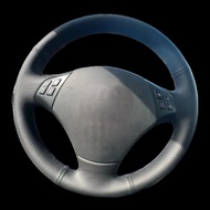 DIY Artificial leather Suede Carbon Fiber Customized Hand-stitched Car Steering Wheel Cover For BMW 