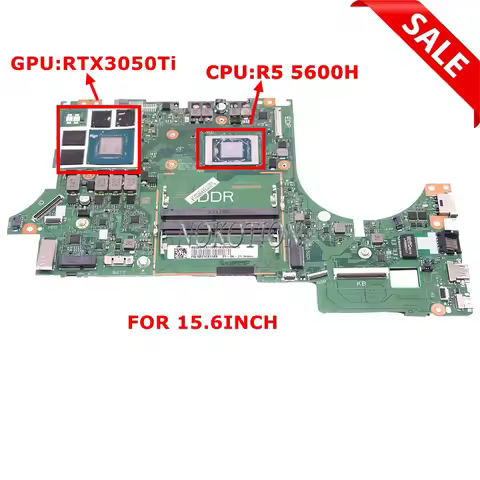 5B21C81168 GOG20 LA-L171P For lenovo Gaming 3-15ACH6 15.6 inch Laptop Motherboard With R5 5600H CPU 
