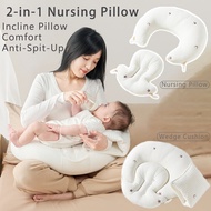 Infant Feeding Pillow Baby Breastfeeding Pillow Cuddle & Nursing Pillow Soft Cotton Slope Pillow