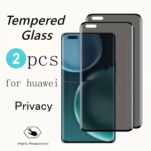 2Pack Anti Peeping Tempered Glass for Huawei Mate 70 Pro+ 70 60 Rs Mate 60 Pro+ 30 40 50 Pro 50E 40 