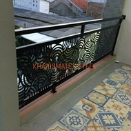 railing balkon pagar balkon plat laser cutting