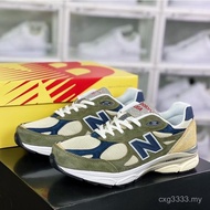 NB  990 v3 Grey Blue Olive Vintage Sport Running Shoes Sneakers For Men Women M990TO3 Made in USA