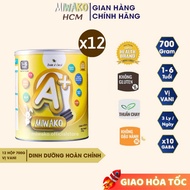 Thùng 12 Hộp Sữa Công Thức Cho Bé Miwako A+ vị Vani 700gr (8.4kg) - Miwako HCM