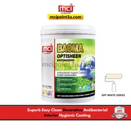 MCI Paint Baoma Optisheen [5L] Off White/Putih Antibacterial (Sheen) Interior Wall Paint/Cat Dinding