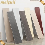 MEIGUII Skirting Line, Living Room Self Adhesive Floor Tile Sticker, Home Decor Windowsill Waterproof Wood Grain Corner Wallpaper