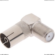 1Pcs RF Coaxial 90 Right Angled TV Aerial Connector F Female to TV