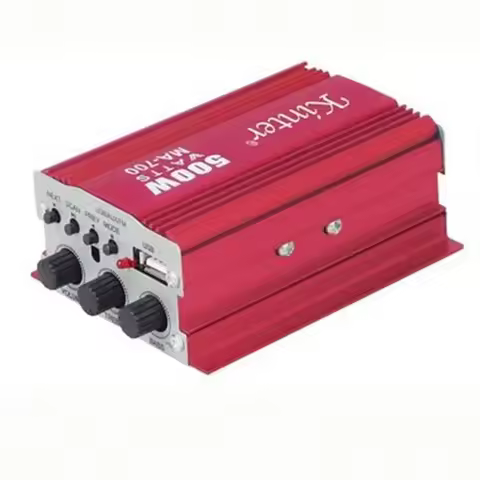 for Kinter MA-700 Auto Car 2 Channels Audio AMP Amplifier Support USB MP3 FM Input with Remote Contr