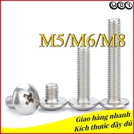 304 Stainless Steel Large Flat Head Screw Umbrella Head Screw M5/M6/M8 (WD-YL-VN)