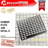 ALEXEN 1/64 XK0001 Initial D Fujiwara Takumi Car Model Simulation Model Metal License Plate (color s
