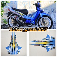 STIKER STRIPING LIS BODY F1ZR FIZR LIMITED EDITION SILVER BIRU STANDAR