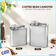 Potable Coffee Bean Airtight Cans Tinplate Coffee Bean Fresh Preservation Jar Household Kitchen Stor