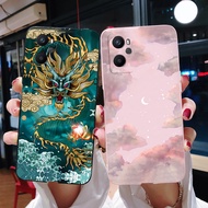 OPPO A96 4G 2022 Dragon Pattern Jelly Silicone Soft Case OPPOA96 A 96 CPH2333 Phone Casing