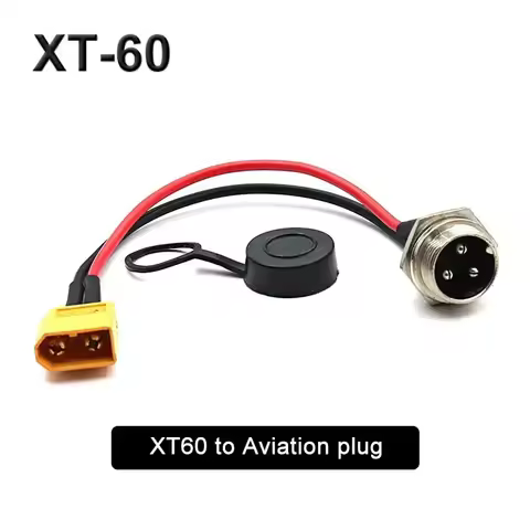 XT-60 to GX-16 Aviation Plug 2Pin 3Pin Male Female Charging Port for ZERO 8X/10X/11X Electric Scoote
