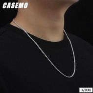 Men's and Women's Titanium Silver Necklace, Genuine Anti-Rust, Cool Guys and Girls