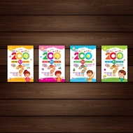 IQ advanced thinking training book for children - Complete set of 4 books with 200 IQ questions for 