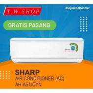 Ac Sharp Ah-A5Ucyn 1/2Pk 340 Watt Low Watt Garansi Resmi - Rekomend