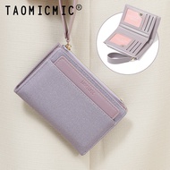 Taomicmic New Style Korean Fashion Wallet Ladies PU Leather Folding Card Holder Student Coin Purse