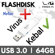 Flashdisk Netac 64GB USB 3.0 Write Protect Security Flash Drive U335S Computer Otg Storage