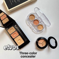 Recommend Japan ETVOS Mineral Tricolor Concealer Sample Sample Cream Orange Dark Circles Brightening