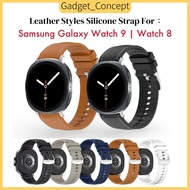 For Samsung Galaxy Watch 9 , Watch 8 Leather Styles Silicone Strap Samsung Watch 9