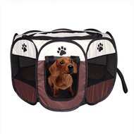 Portable Folding Pet Tent Dog Puppy House Octagonal Cage For Cat Tent Playpen Kennel Easy Operation Fence Outdoor Big Dogs House