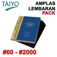 Amplas Kertas SH007 TAIYO PACK 100 Lembaran Besi Tembok Kayu Sand Paper Lembar