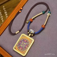 Sweater Chain Accessories Thangka Adjustable Copper Aquarius Braided Rope Agate Dzi Beads Wenwan Pen