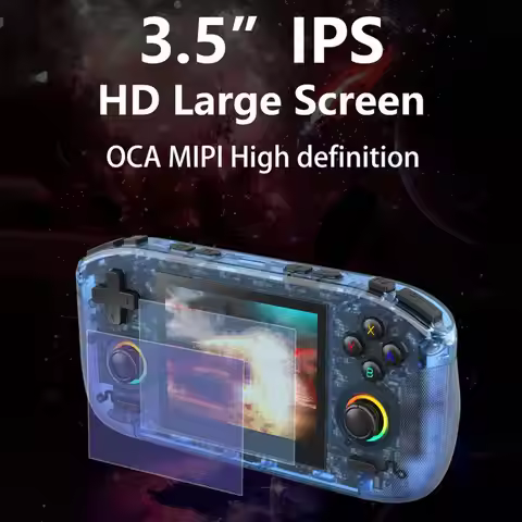 Retro Handheld Gaming Console With 128G TF Card Dual Screen 3.5-Inch HD WiFi Support & Joystick Game