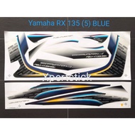 Yamaha LC135 V1 / SPARK RX135 RX135i 2011 Thailand Siam 5 Body Cover Stripe Sticker - Red / Blue / B
