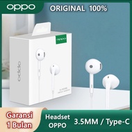 EARPHONE ORIGINAL OPPO RENO 8T 5G  HANDSFREE TYPE C HEADSET STEREO 