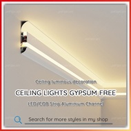 Ceiling-Free Plaster Ceiling Living Room Aluminum Groove Linear Light Led Light Strip Ambience Light