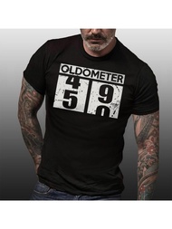 50Th Birthday Gift For Men 50Th Birthday Mens Shirt Oldometer 50 T-Shirt Present For 50Th Birthday F