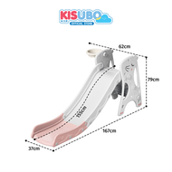 Kisubobaby สไลเดอร์ สิงโต สไลเดอร์เด็ก สไลด์เดอร์ พร้อมห่วงแป้นบาส ของเล่นสนาม