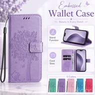 Flip Case for Realme C31 16 16T 15 15T 14 14T 13 12 12X 11 11X Pro Plus 5G Leather Embossed Flower W