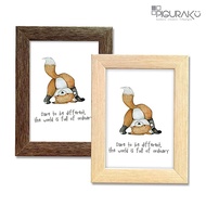 Minimalist Photo Frame - 5R (12x17 cm) - 5R Light Brown & Brown Photo Frame