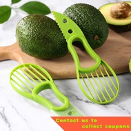 3 In 1 Avocado Slicer Corer Butter Fruit Peeler Cutter Pulp Separator Plastic Knife Kitchen Vegetable Tools Kitchen Gadg