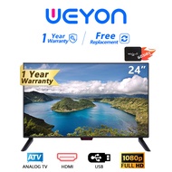 Smart TVทีวีขนาด 24 นิ้วพร้อมกล่อง Android ฟรีสามารถเชื่อมต่อกับทีวีและกลายเป็นสมาร์ททีวี คุณสามารถรับชม YouTube