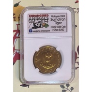 Nordic Gold Coin Sumatran Tiger 25sen