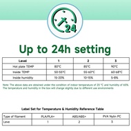 Supergoodsales KINGROON 3D Printer Filament Dryer Box Spool Holder 50℃ to 68℃ Temperature Adjustable