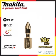 Makita PZ.2 x 25mm 1/4'' Hex Shank Impact Gold Torsion Phillips Screwdriver Bits ( 1pcs )