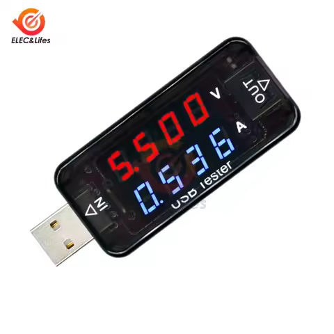 4 Bit High Precision USB Voltmeter Ammeter LCD Digital Current Voltage Charging Detector Mobile Powe