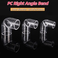 Acrylic elbow fish tank plastic pipe fittings 16mm20mm25mm32mm transparent PVC 90 degree elbow