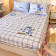 Ins Cute Cartoon Towel Embroidery Bedsheet Super Single/Queen/King High Quality Skin-Friendly Cotton