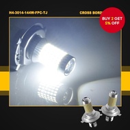 New Ultra-Bright H4 LED Motorcycle Headlight - 6000K White BA20D P15D Bulb Lampu Depan Motosikal LED