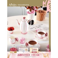 Ansley Classic Butterfly Pink Bone China Coffee Cup Saucer Gift Box Afternoon Tea Tea Set
