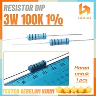 Resistor 3W Dip 100K 100 kilo ohm 3W 100 K 3 watt tolerance reader 1% 3Watt 100k