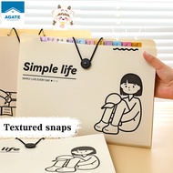 File document bag, Multi-compartment document bag, A4 file bag, stationery accessories, file organiz