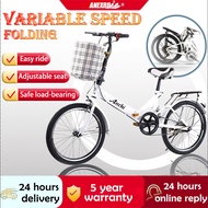 20 Inch Folding Bike Basikal lipat dewasa  Basikal murah  Bicycle Foldable Bike Adult Bicycle Sport Basikal Lipat 7-Speed Basikal budak Basikal dewasa