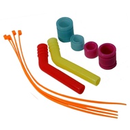 2Set ShareGoo Exhaust Pipe Tubing,Silicone Exhaust Extension Tube Compatible with HSP Traxxas Redcat